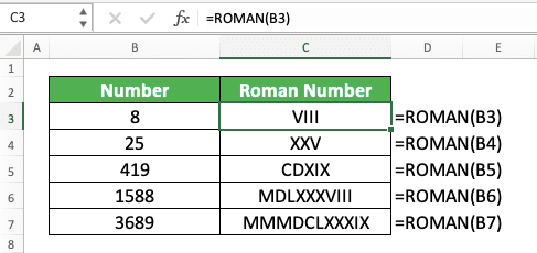 Roman Numerals 1-2000 Chart and How to Write a Roman Numeral - Screenshot of the ROMAN Implementation Example