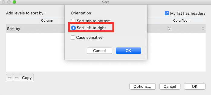 How to Sort Numbers in Excel - Screenshot of How to Sort Numbers in a Row, Step 5