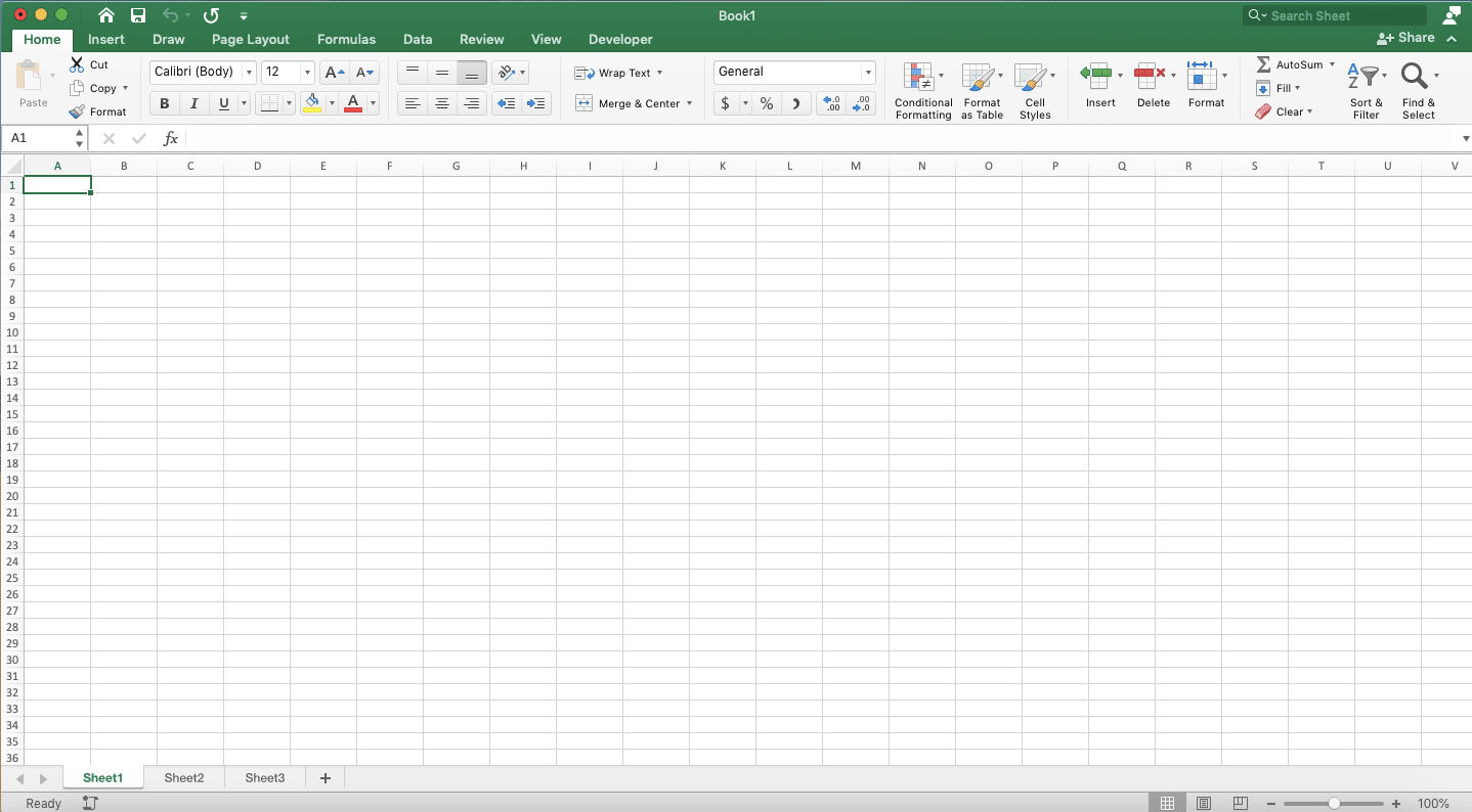 Excel Worksheet & Workbook Definition and Difference - Screenshot of the Example of an Excel Workbook