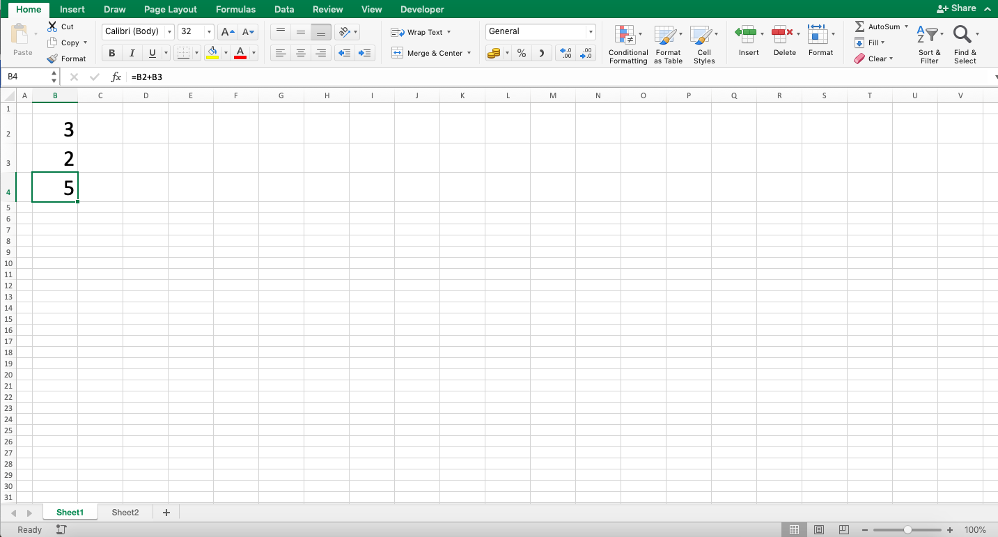 How to Write Excel Formula - Screenshot of Step 1-4