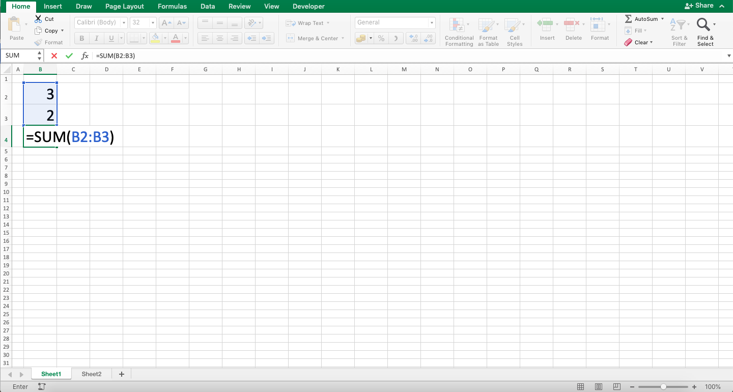 How to Write Excel Formula - Screenshot of Step 2-4