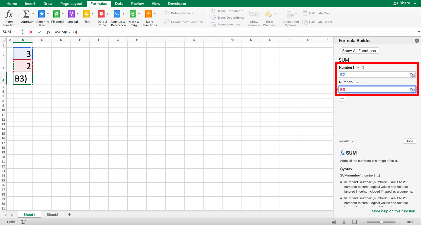 How to Write Excel Formula - Screenshot of Step 3-5