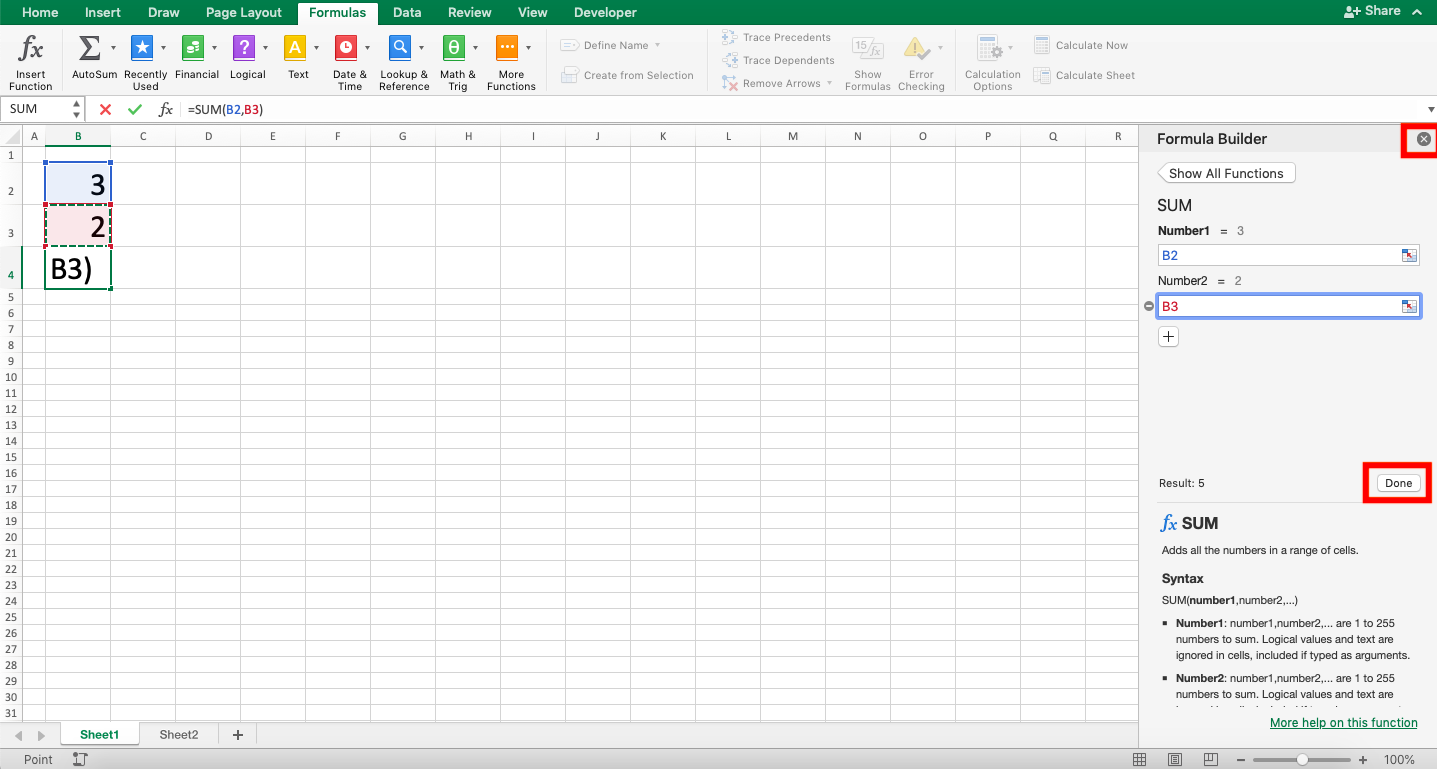 How to Write Excel Formula - Screenshot of Step 3-6