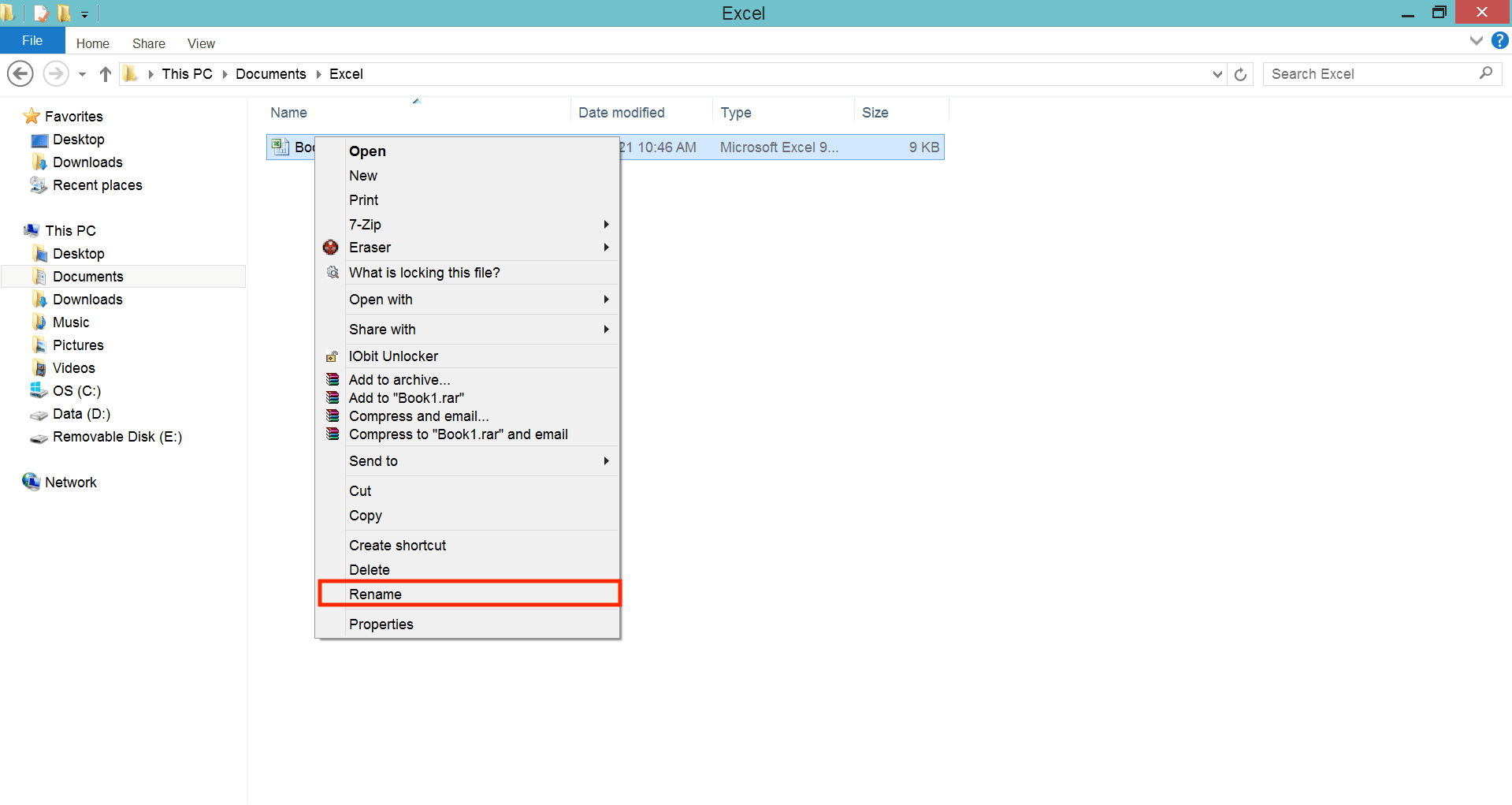 XLS File Extension: Definition, Functions, and How to Use It - Screenshot of Step 3, Convert the XLS File Extension By Changing the File Extension Directly