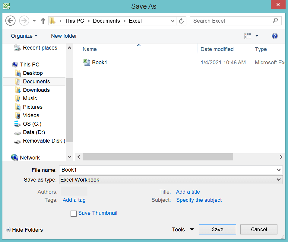 XLS File Extension: Definition, Functions, and How to Use It - Screenshot of Step 3, Convert the XLS File Extension By Using the Excel Save As Feature