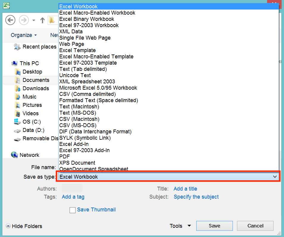XLS File Extension: Definition, Functions, and How to Use It - Screenshot of Step 4, Convert the XLS File Extension By Using the Excel Save As Feature